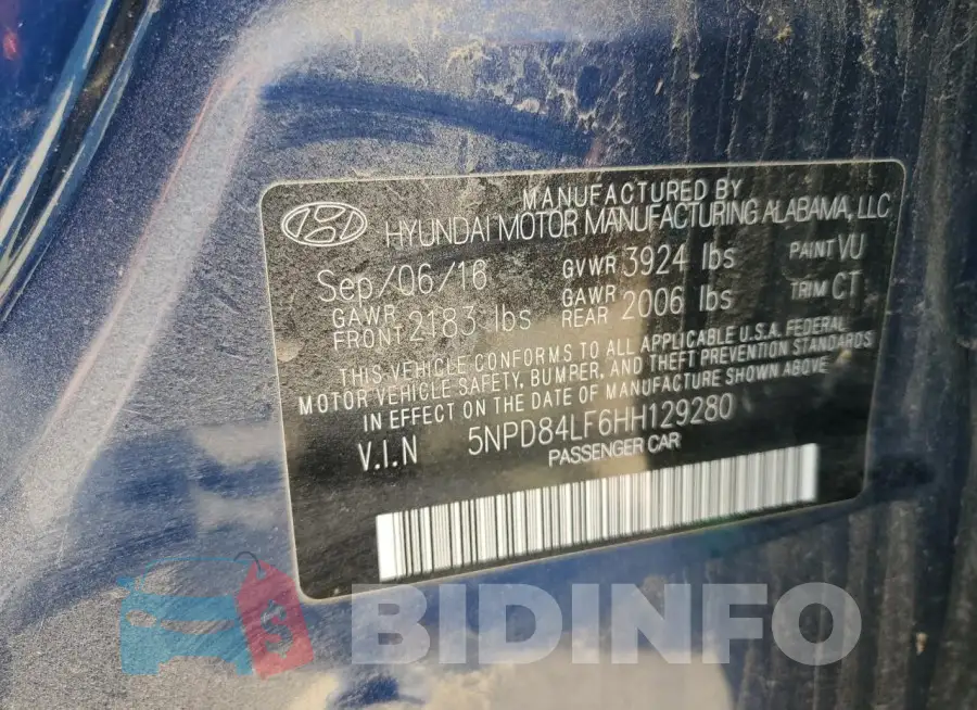 5NPD84LF6HH129280 Photo# 12