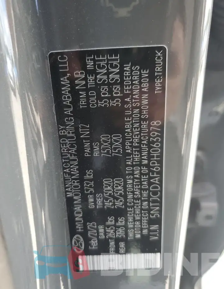 5NTJCDAF6PH063978 Photo# 12