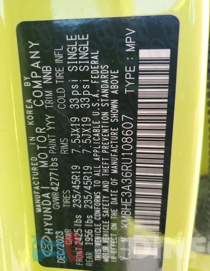 KM8HE3A36RU108607 Photo# 13