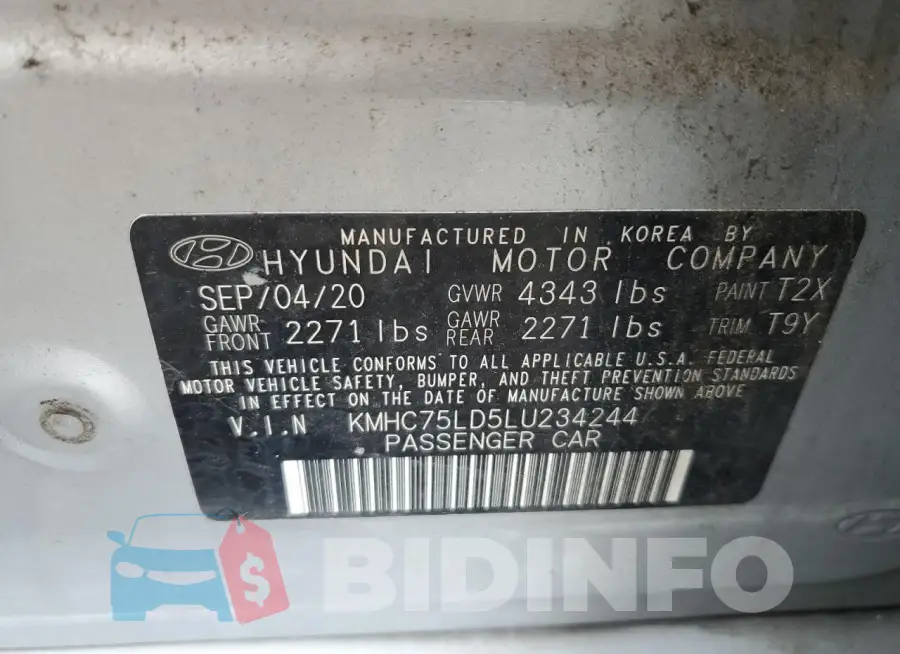 KMHC75LD5LU234244 Photo# 12
