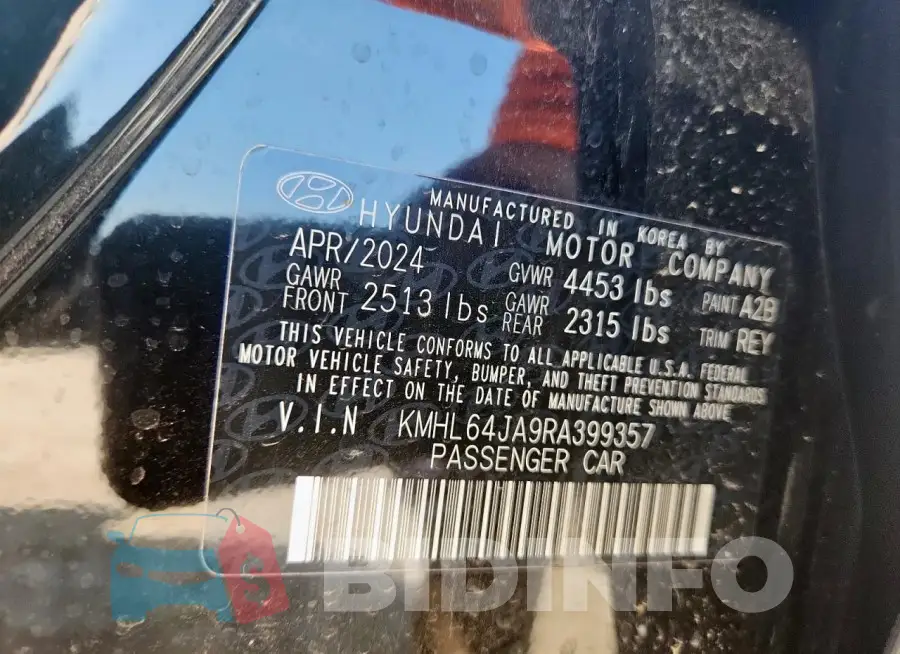 KMHL64JA9RA399357 Photo# 12