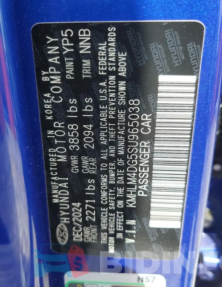 KMHLM4DG5SU965038 Photo# 12