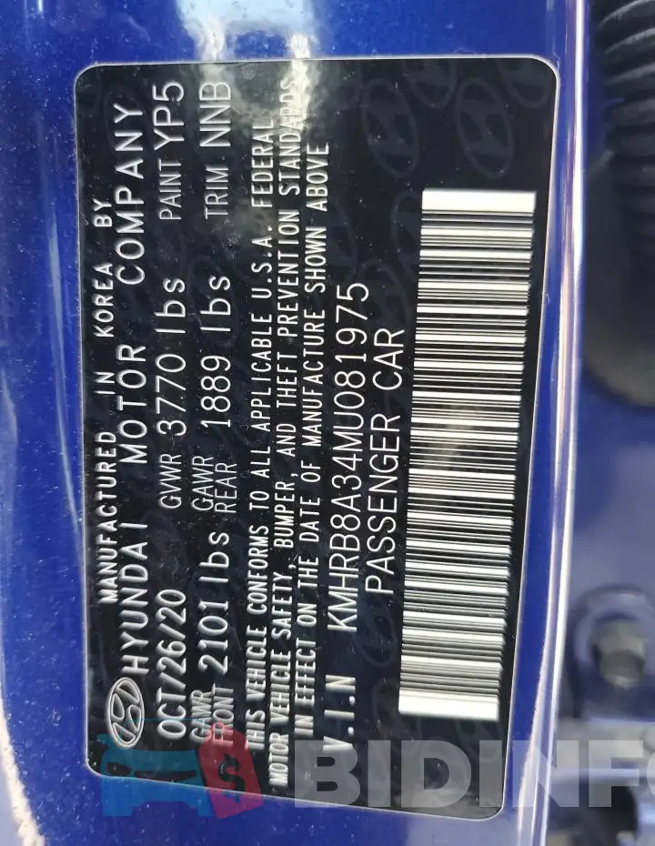 KMHRB8A34MU081975 Photo# 13