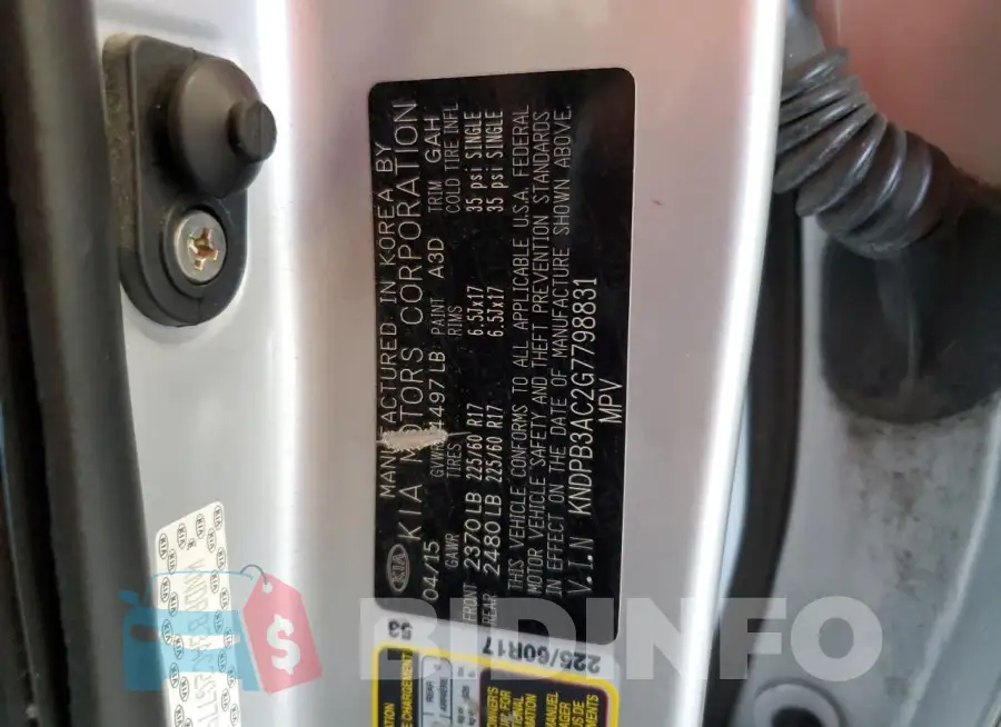 KNDPB3AC2G7798831 Photo# 13