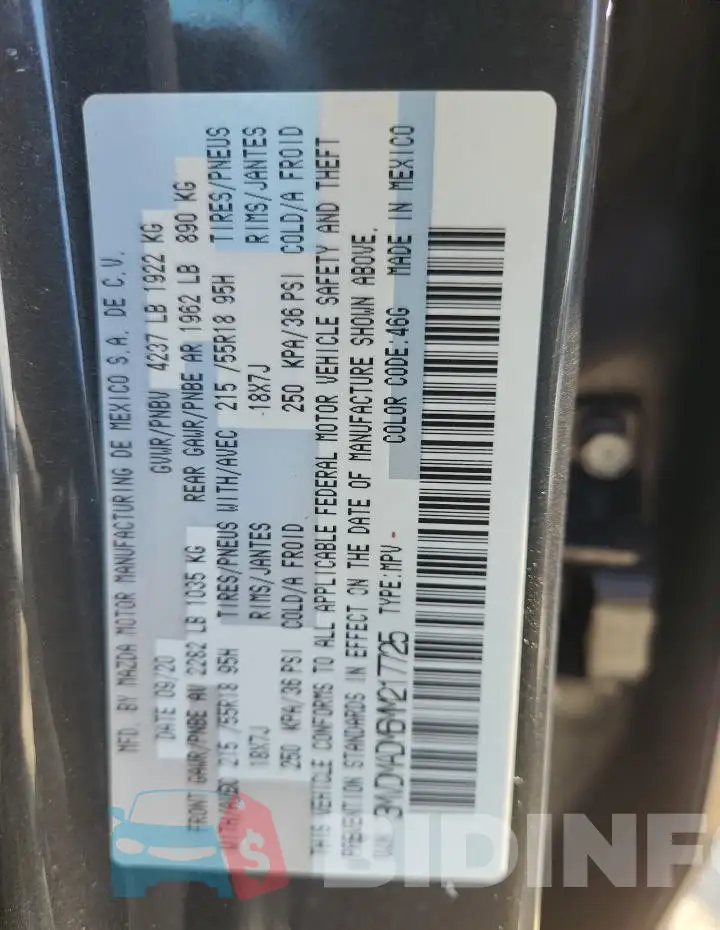 3MVDMADM6MM217725 Photo# 14