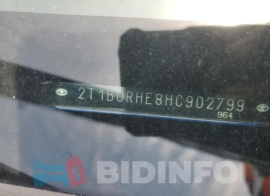 2T1BURHE8HC902799 Photo# 12