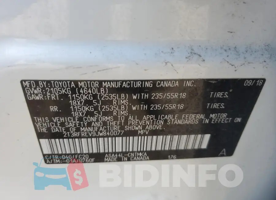 2T3RFREV9JW840077 Photo# 13