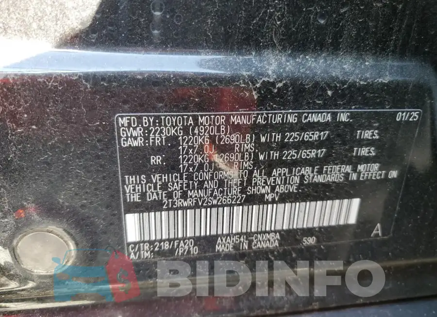 2T3RWRFV2SW266227 Photo# 13