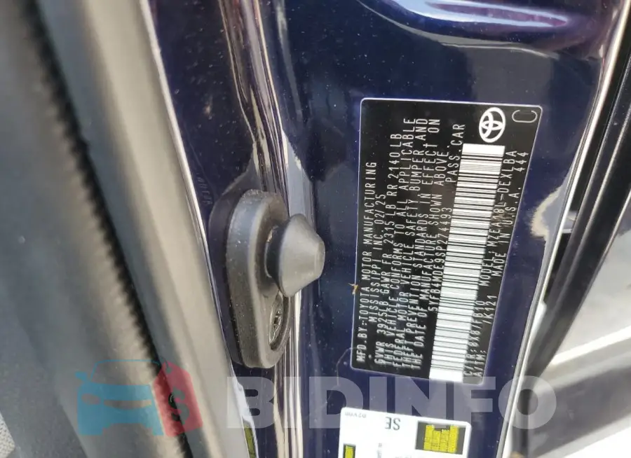 5YFB4MDE9SP274493 Photo# 12