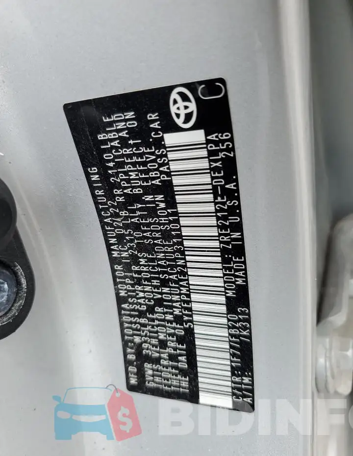 5YFEPMAE2NP311011 Photo# 12