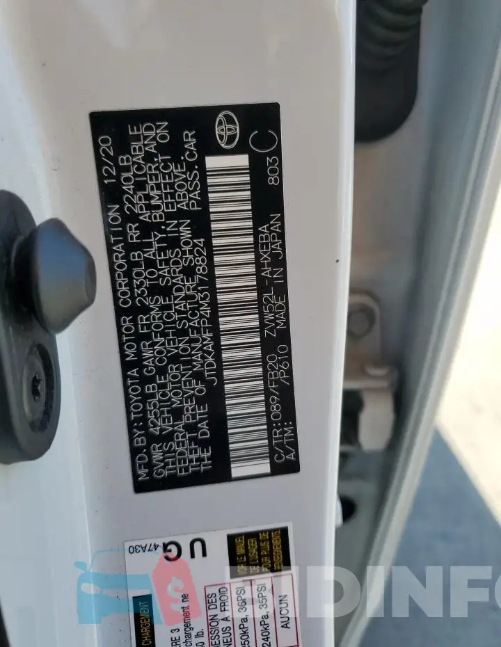 JTDKAMFP4M3178824 Photo# 12