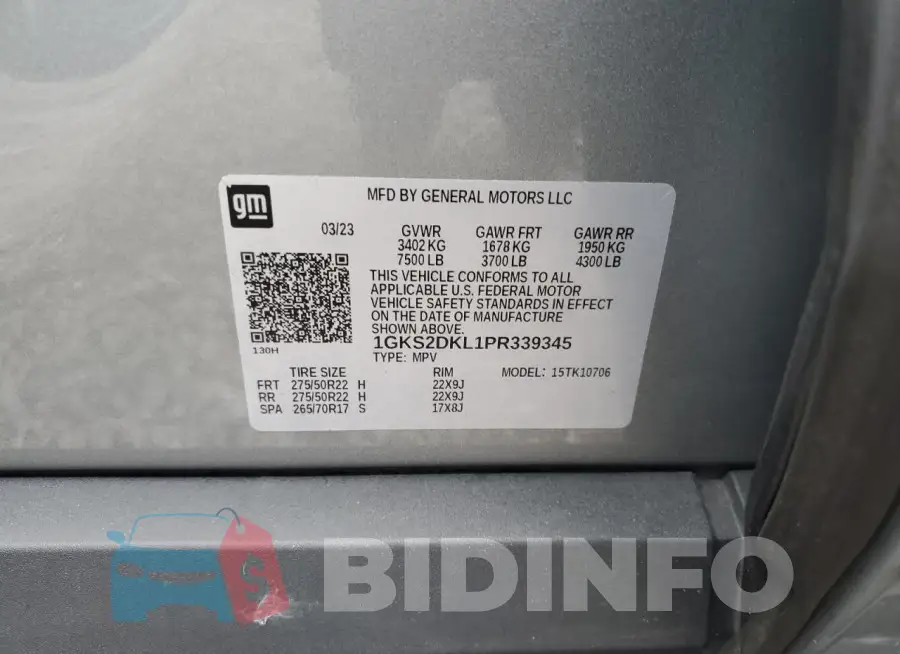 1GKS2DKL1PR339345 Photo# 13