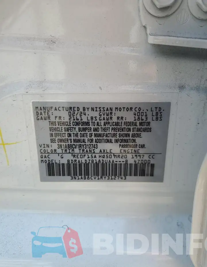3N1AB8CV1RY312743 Photo# 13