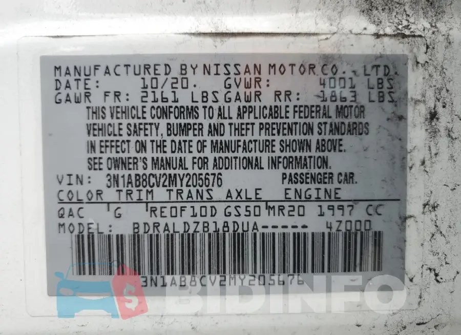 3N1AB8CV2MY205676 Photo# 12