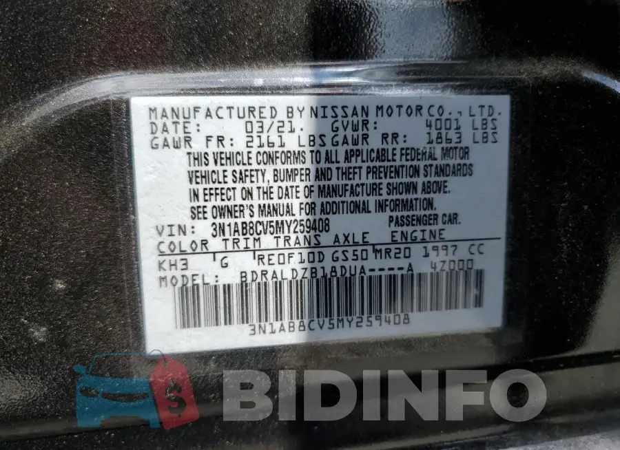 3N1AB8CV5MY259408 Photo# 12