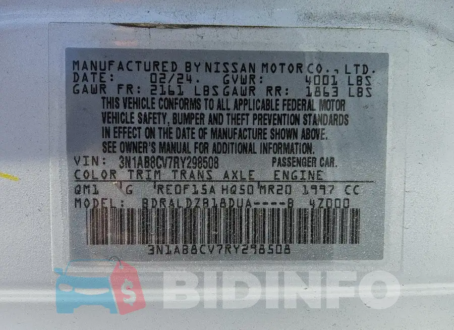 3N1AB8CV7RY298508 Photo# 12