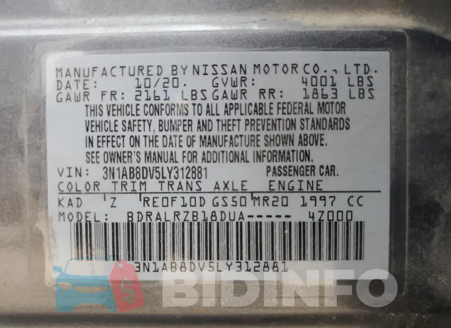 3N1AB8DV5LY312881 Photo# 13