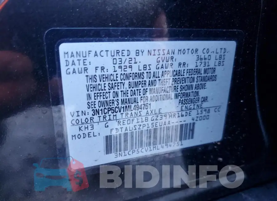 3N1CP5CV1ML494751 Photo# 13