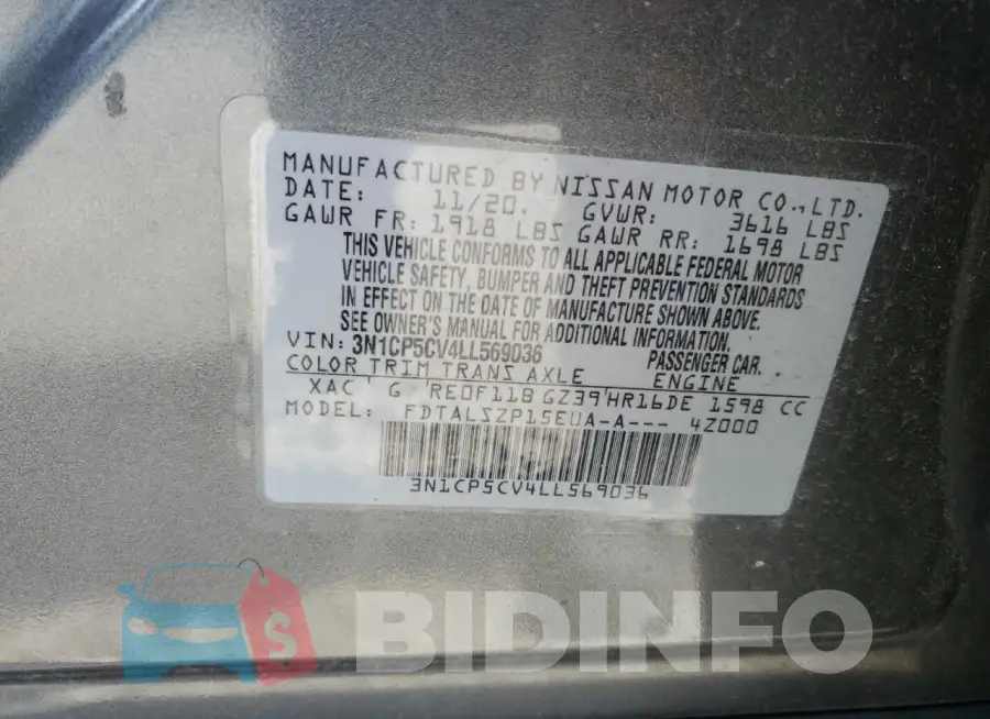 3N1CP5CV4LL569036 Photo# 12