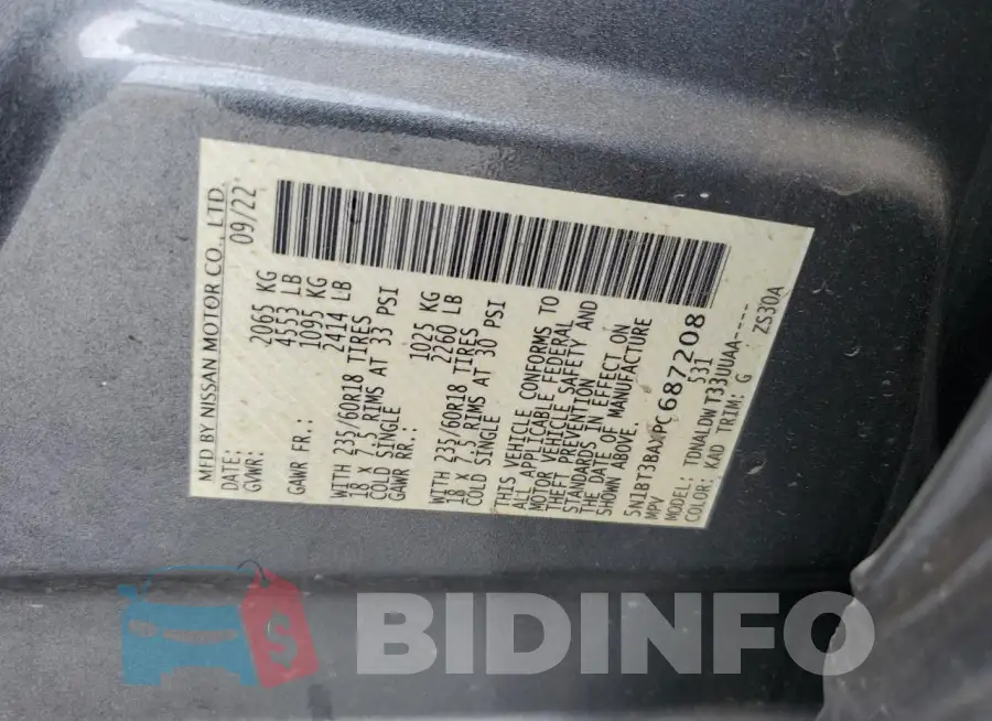 5N1BT3BAXPC687208 Photo# 13