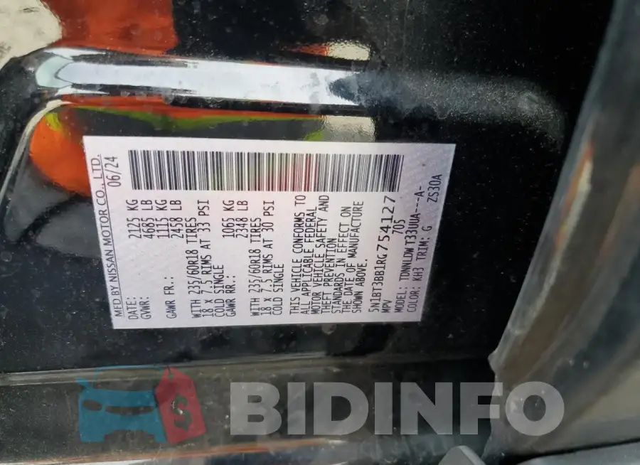 5N1BT3BB1RC754127 Photo# 13