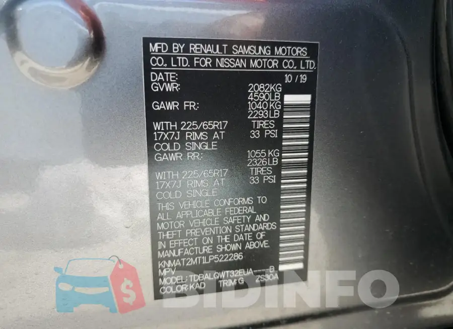 KNMAT2MT1LP522286 Photo# 13