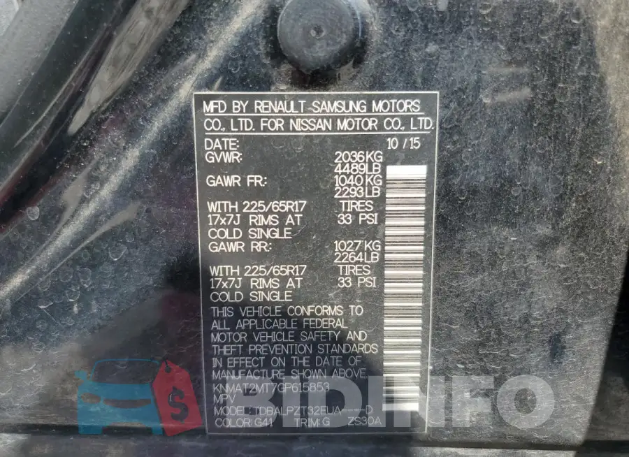 KNMAT2MT7GP615853 Photo# 13