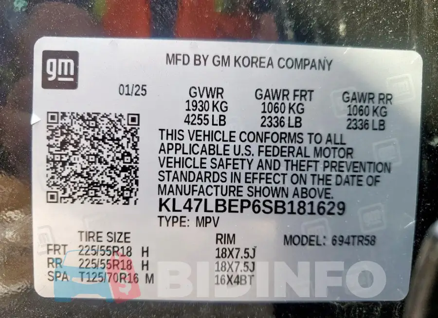 KL47LBEP6SB181629 Photo# 13