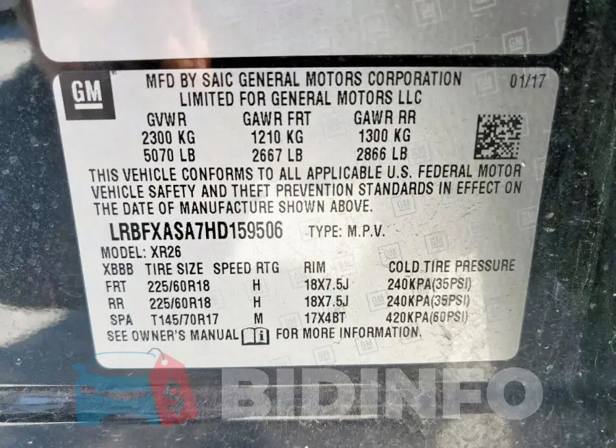 LRBFXASA7HD159506 Photo# 13