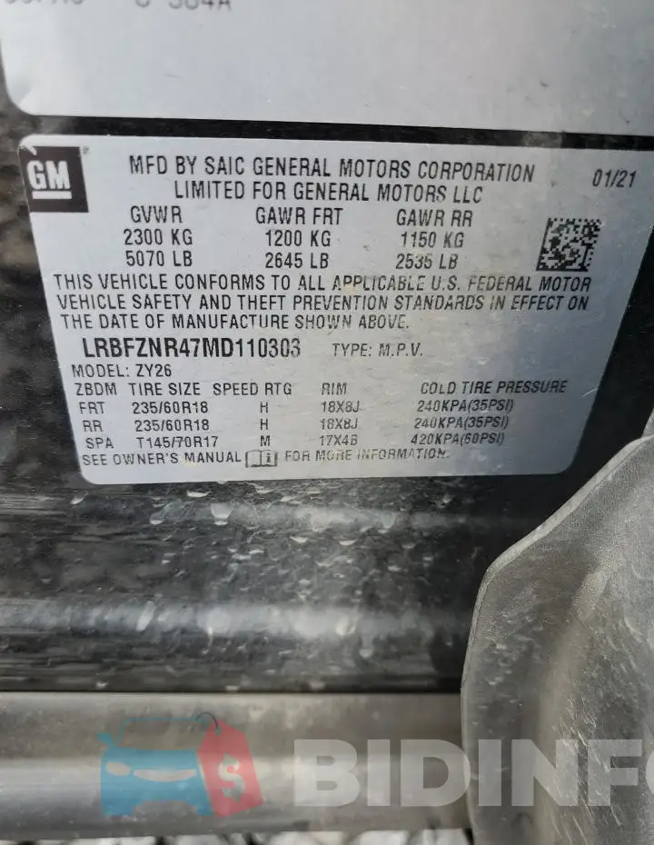 LRBFZNR47MD110303 Photo# 13
