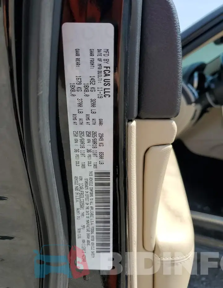 1C4RJFBG3LC225601 Photo# 13