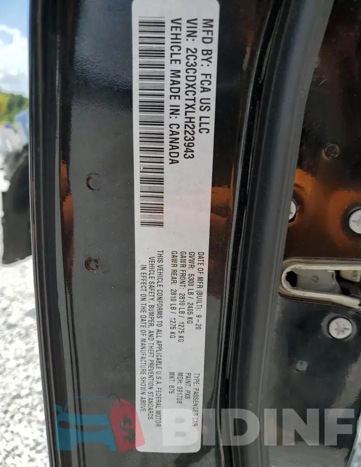 2C3CDXCTXLH223943 Photo# 12