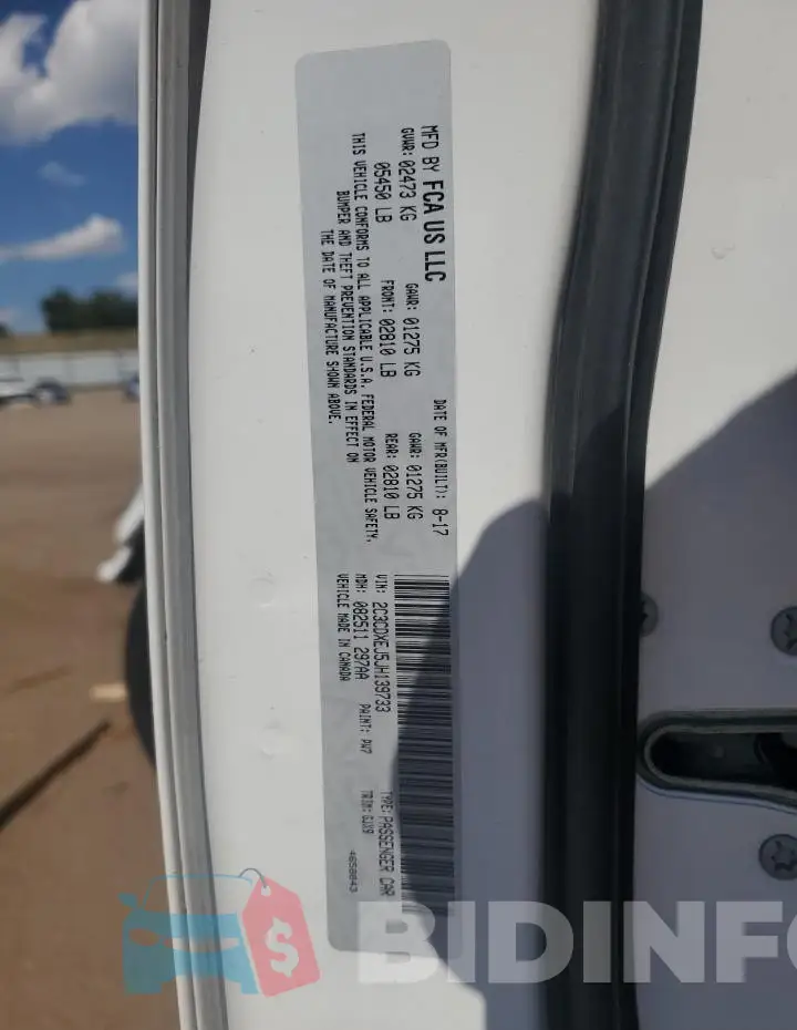 2C3CDXEJ5JH139733 Photo# 12