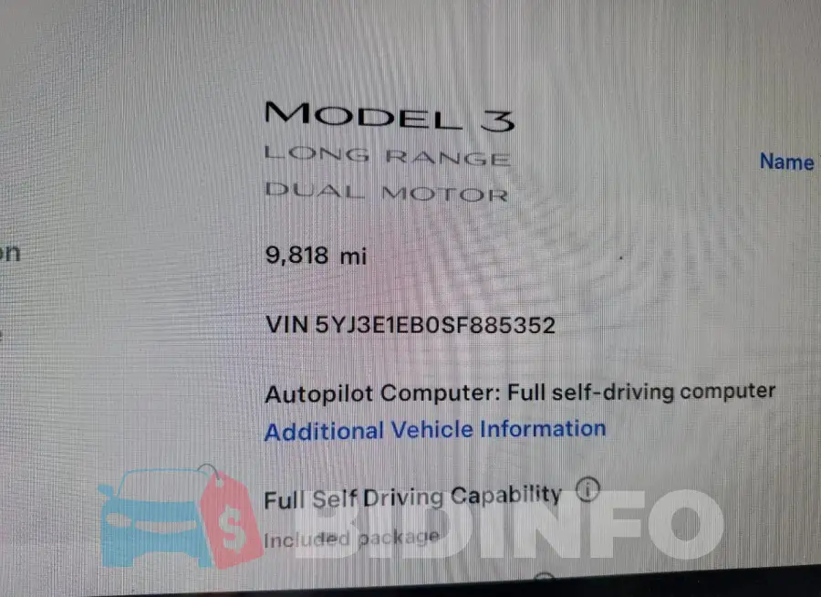 5YJ3E1EB0SF885352 Photo# 13