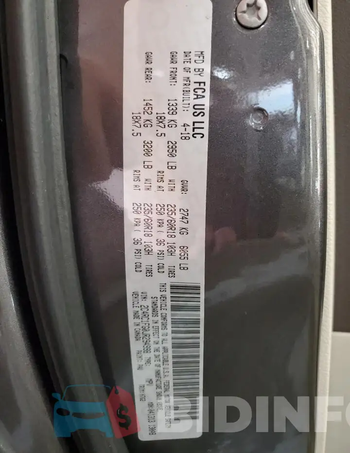 2C4RC1FG0JR294998 Photo# 13