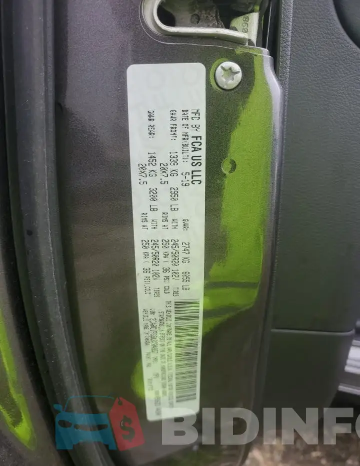 2C4RC1FG9KR704957 Photo# 13