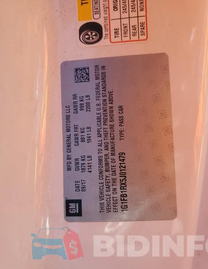 1G1FB1RX5J0121479 Photo# 12