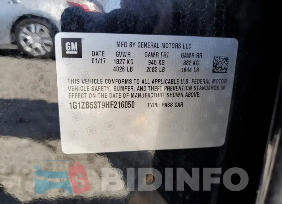 1G1ZB5ST9HF216050 Photo# 12