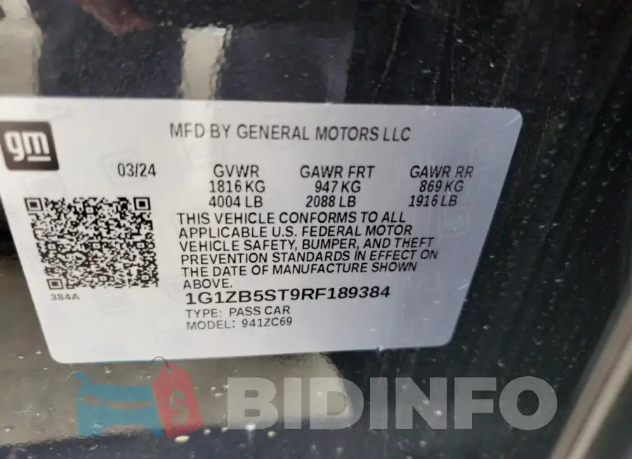 1G1ZB5ST9RF189384 Photo# 12
