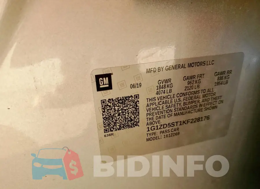 1G1ZD5ST1KF228176 Photo# 12