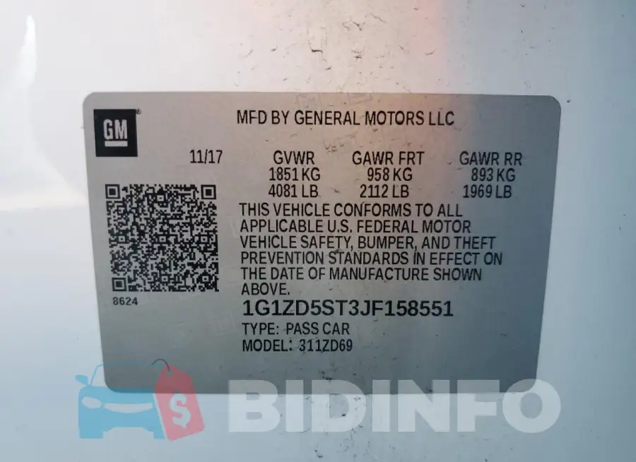 1G1ZD5ST3JF158551 Photo# 13