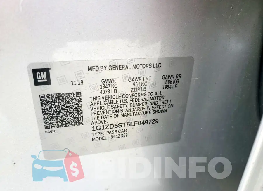 1G1ZD5ST6LF049729 Photo# 13