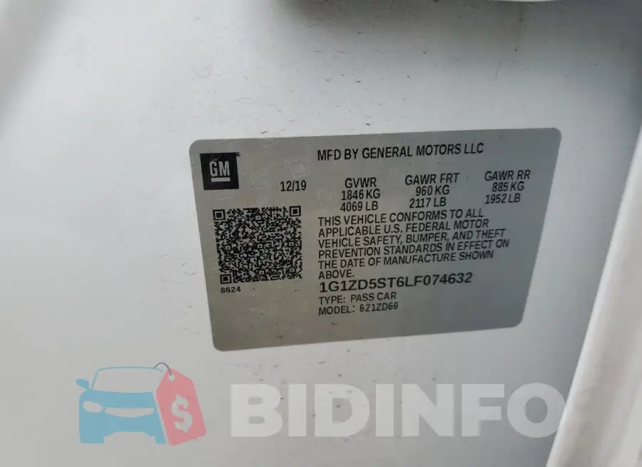 1G1ZD5ST6LF074632 Photo# 12