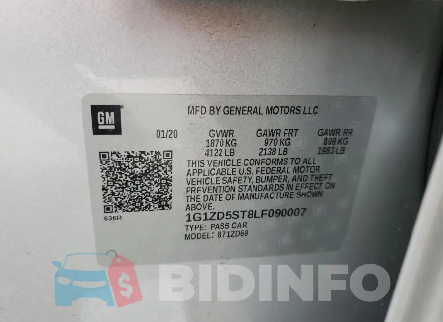 1G1ZD5ST8LF090007 Photo# 12