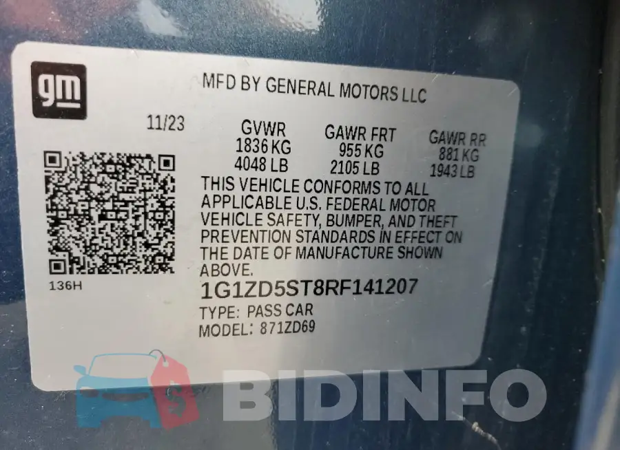 1G1ZD5ST8RF141207 Photo# 12