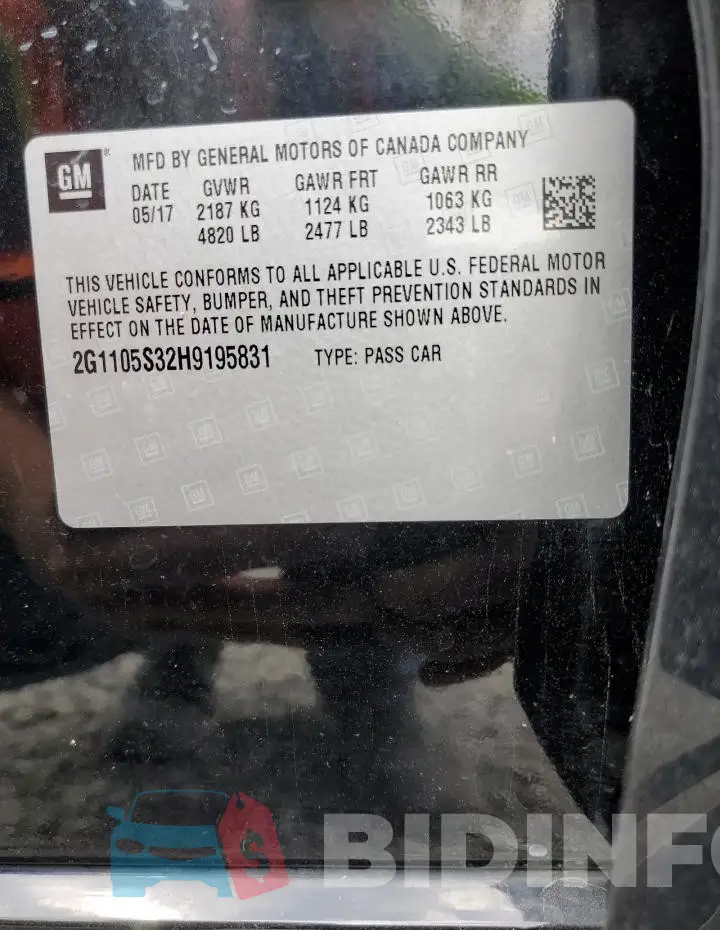 2G1105S32H9195831 Photo# 12