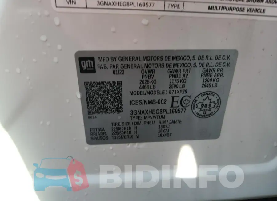 3GNAXHEG8PL169577 Photo# 14