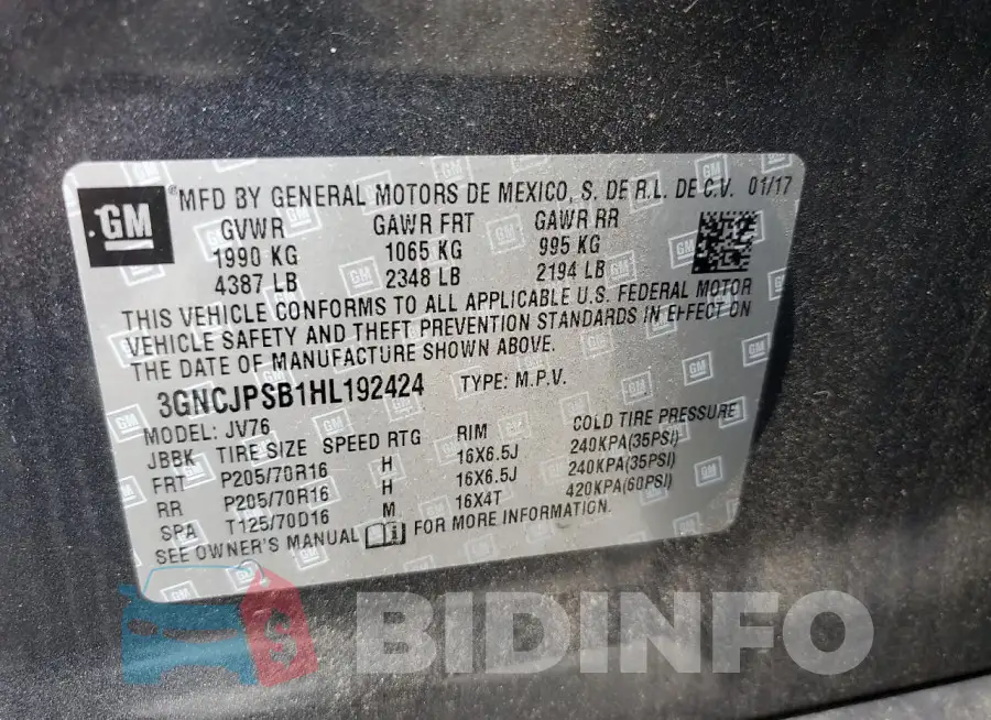 3GNCJPSB1HL192424 Photo# 13