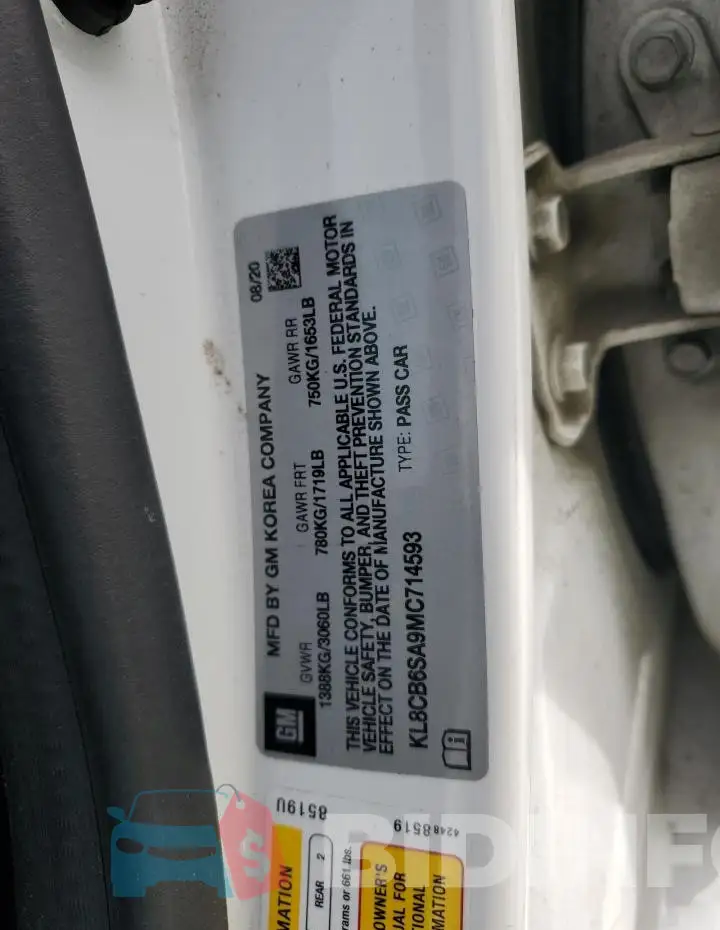 KL8CB6SA9MC714593 Photo# 13