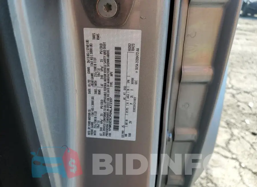 1FMDE5CP0NLA72357 Photo# 13
